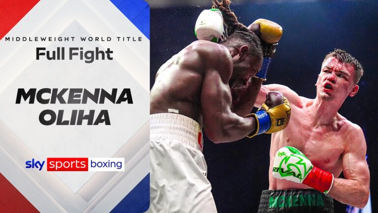 Aaron McKenna vs Etinosa Oliha | IBF middleweight world title | Full Fight