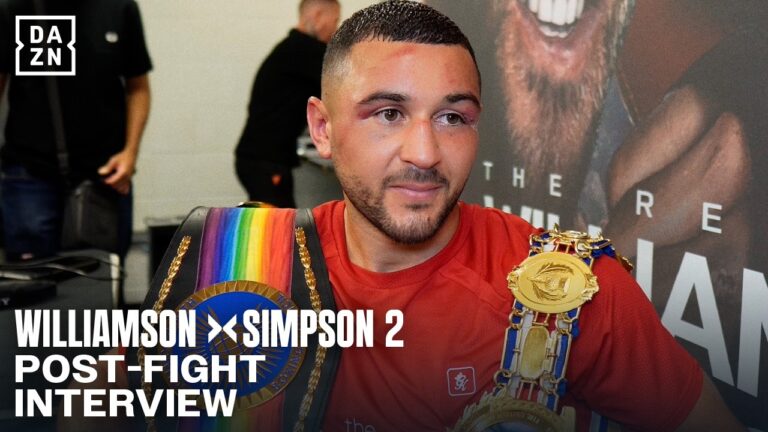 Callum Simpson eyes World Title in 2027 | Troy Williamson vs. Callum Simpson | Post-Fight Interview