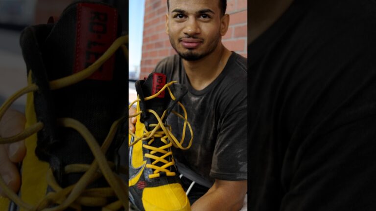 Rolly Shoes Off His Custom Boxing Shoes Inspired by the Nike Kobe 5 Protro Bruce Lee’s