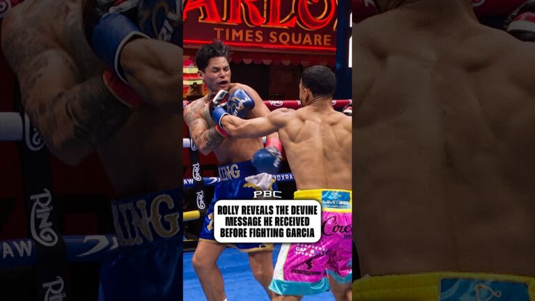 Rolly’s Devine Message Before Fighting Ryan Garcia