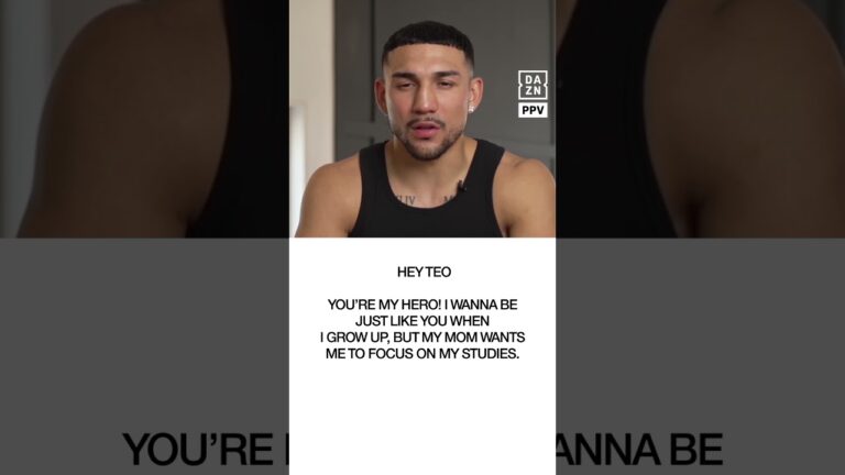 Teofimo Lopez with some wise advice for the fans…