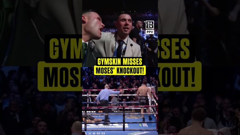 Gymskin was FURIOUS he misses Moses’ special stoppage 😤