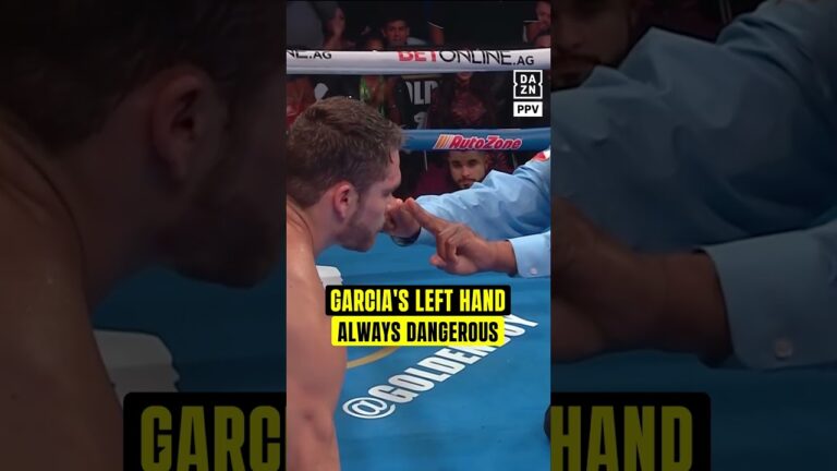 Ryan Garcia’s last stoppage victory against Oscar Duarte in 2023 💥