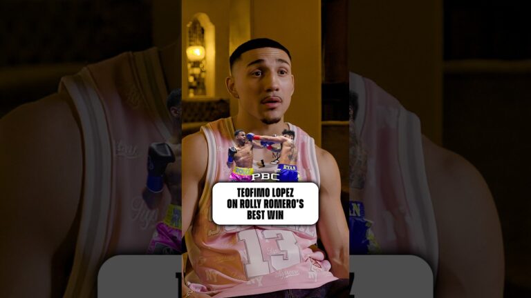 Teofimo Lopez on Rolly Romero’s Best Win 🏆