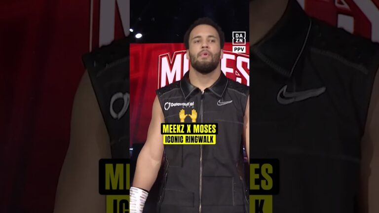 When Meekz walked out Moses it was most certainly unforgettable 🔥