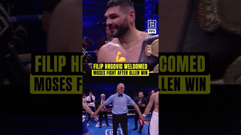 Filip Hrgovic wanted smoke and a mirror to lock in a fight with Moses Itauma 💨