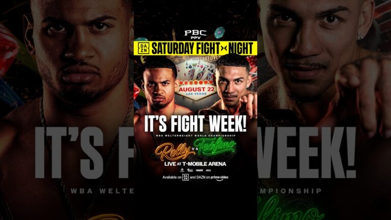 Rolly vs. Teofimo Fight Week is HERE