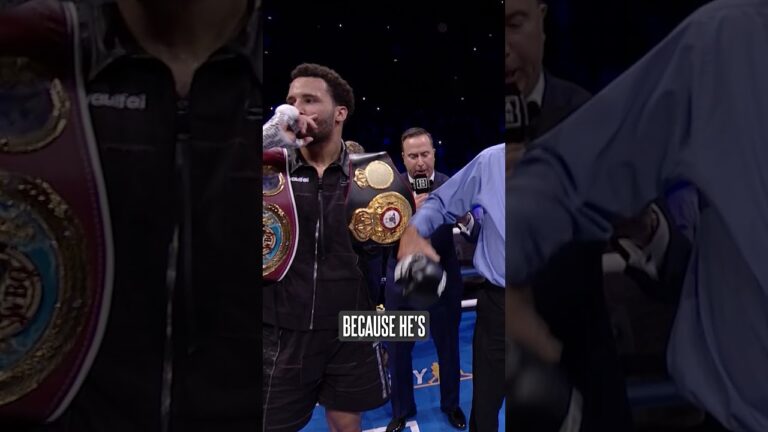 Moses has the respect from a boxing legend  🙌