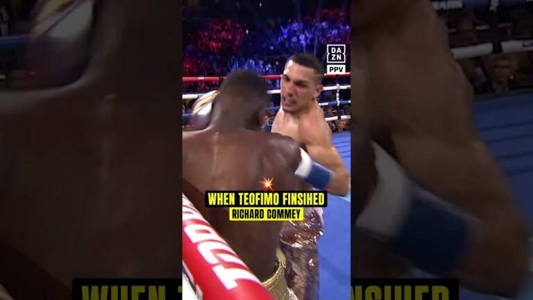 When Teofimo Lopez got the TKO win over Richard Commey to obtain the IBF Lightweight world title! 🏆