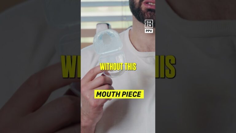 Hrgovic never leaves home without a mouth piece….just in case 😅