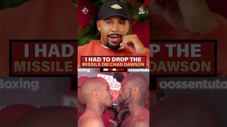 “I heard what happened in sparring, you better tighten it up tomorrow night” -Andre Ward #ChadDawson