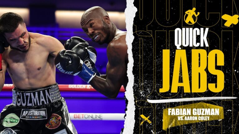 Quick Jabs | Fabian Guzman vs. Aaron Coley | Golden Boy Fight Night