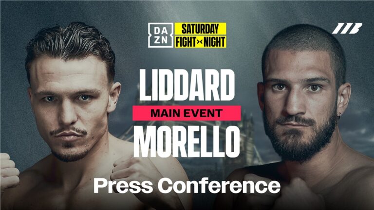 GEORGE LIDDARD VS. DARIO MORELLO PRESS CONFERENCE LIVESTREAM