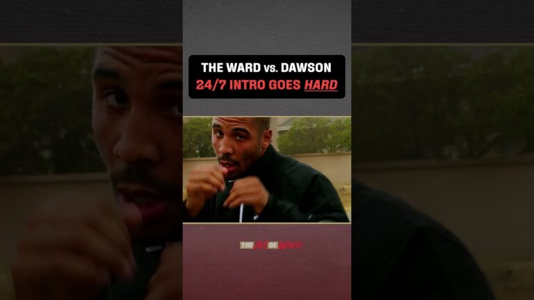 The Ward vs. Dawson HBO 24/7 intro went HARD!  #boxing