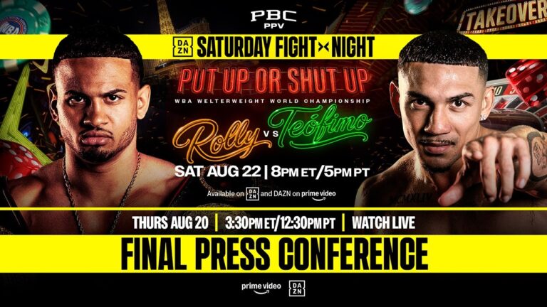 Rolly vs. Teofimo FINAL PRESS CONFERENCE LIVESTREAM