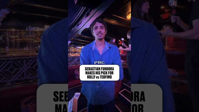 Sebastian Fundora Makes His Pick for Rolly vs Teofimo