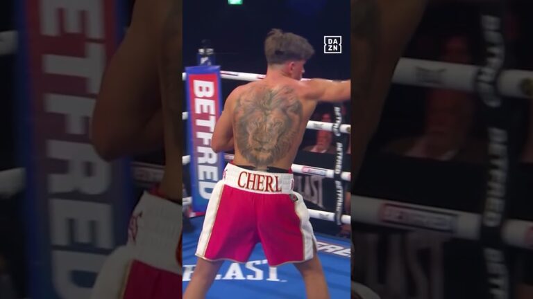 Harley Burrows had his opponent wincing in pain with a body shot on debut… he returns tonight 🙌