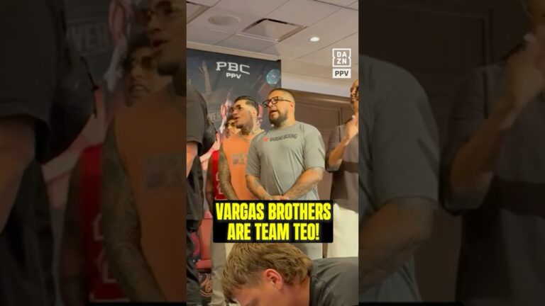 Teo came to the weigh in with zeros back up 😤
