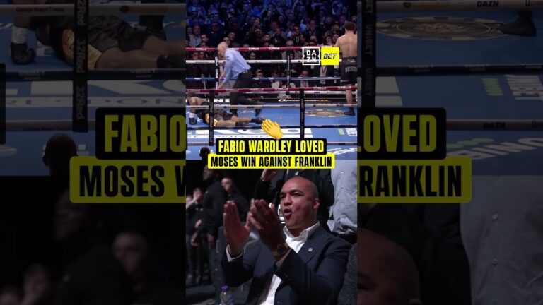 Fabio Wardley was all of us when we saw that Moses stoppage 🤯