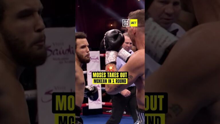 When Moses took out former Hrgovic opponent McKean in 1… props from us  👀🍿