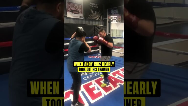 Taking one clean from Andy Ruiz is never ideal 😳