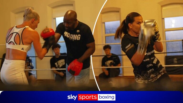 Mikaela Mayer and Chantelle Cameron’s open workout ahead of blockbuster unification bout! 🥊💥