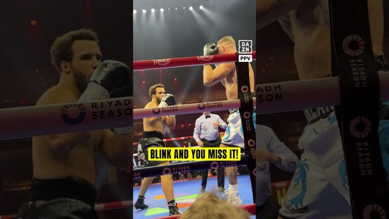 The speed of Moses’ KO vs Demsey McKean 🤯