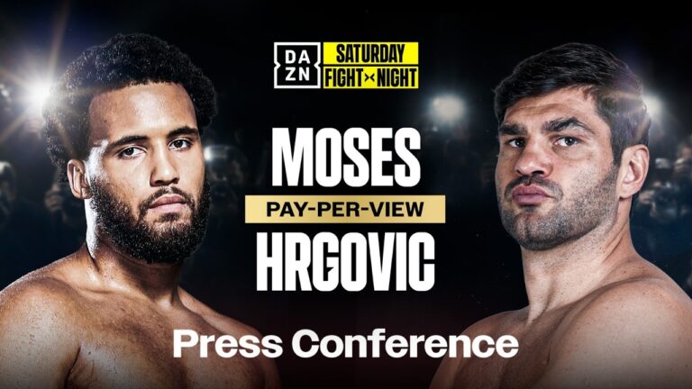 MOSES HRGOVIC: FIGHT WEEK PRESS CONFERENCE