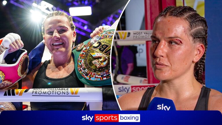 Chantelle Cameron REACTS to defeating Mikaela Mayer to become unified super welterweight champion