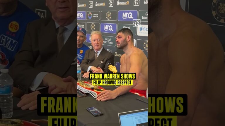 We love to see this between Frank Warren and Filip Hrgovic 🤝❤️
