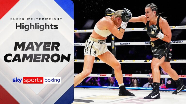 Cameron seals unanimous decision win! | Mikaela Mayer vs Chantelle Cameron | Highlights