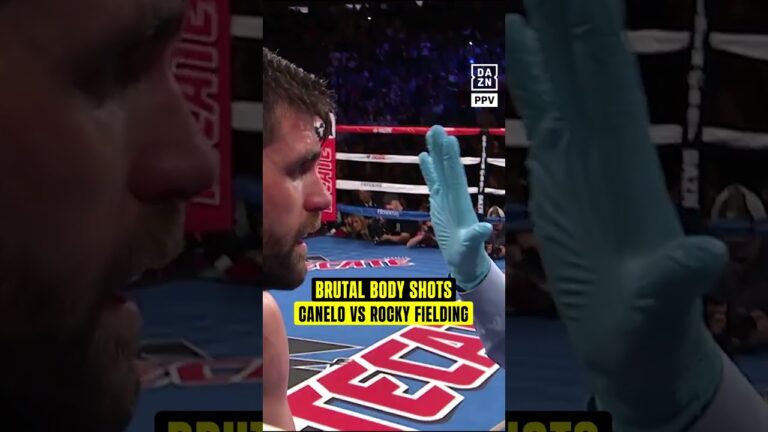 When Canelo STOPPED Rocky Fielding after landing these BRUTAL body shots 🫣