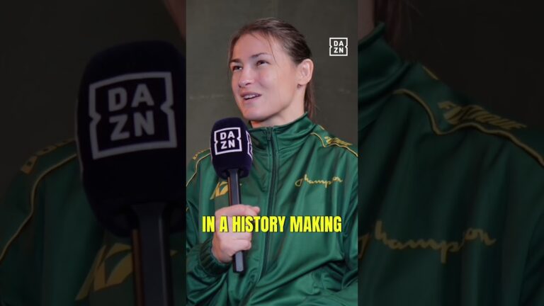 Katie Taylor speaks on how much this moment means to her! ❤️ #DAZNReporter