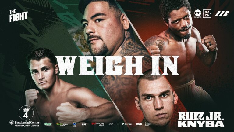 Andy Ruiz Vs Damian Knyba Weigh In | Matchroom Boxing