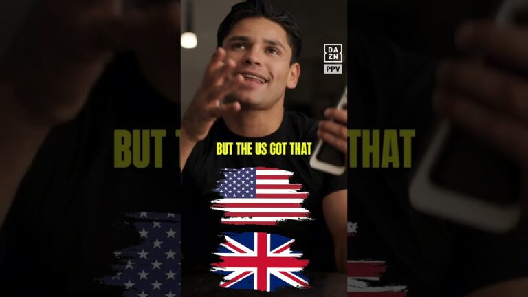 Ryan Garcia settles the debate between USA vs UK 🇺🇸🇬🇧 😅