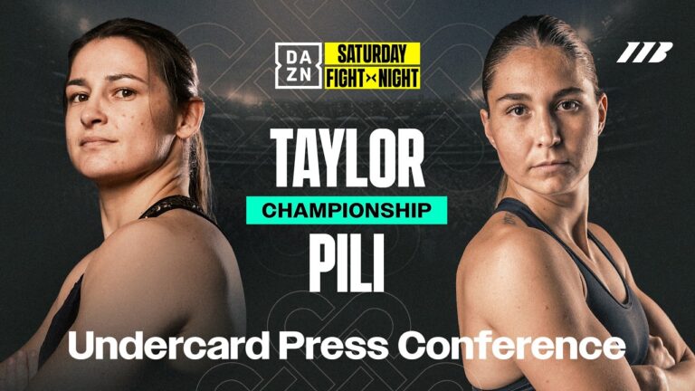 KATIE TAYLOR VS. FLORA PILI UNDERCARD PRESS CONFERENCE LIVESTREAM