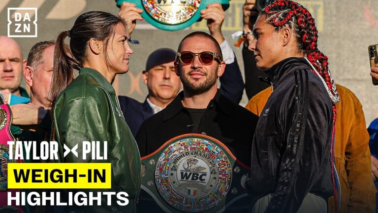 Katie Taylor’s FINAL FACE-OFF Of Her Career! Taylor vs. Pili | weigh-in highlights