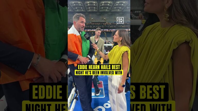 A night we will never forget, Eddie Hearn 🥹❤️