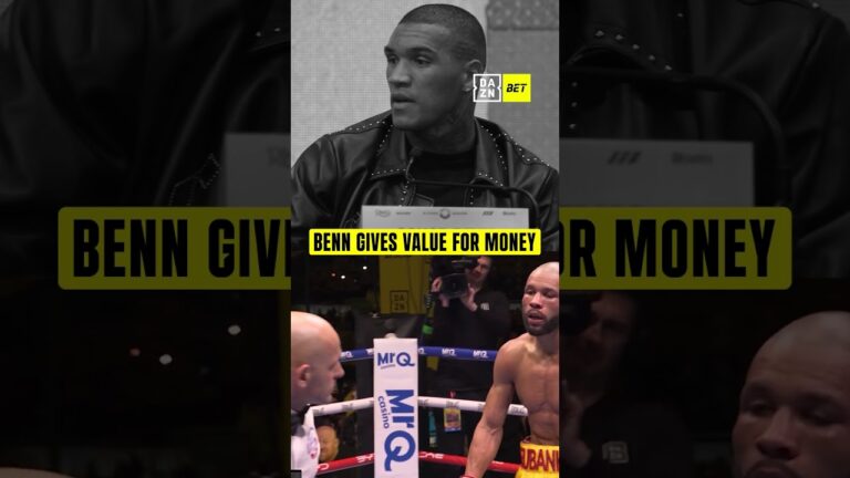 When Conor Benn fights, expect entertainment 🤝