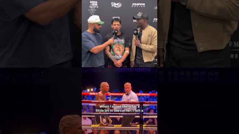 Ryan Garcia was surprised that he didn’t feel Conor Benn’s power 🚫💪 #GarciaBenn #ryangarcia