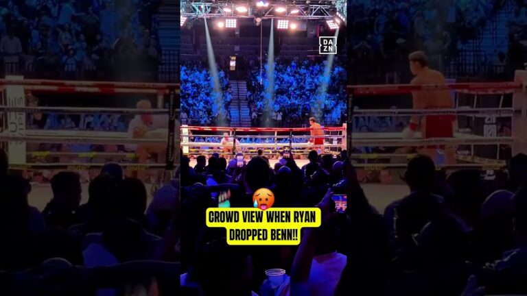 THIS VIEW FROM RYAN GARCIA STOPPING CONOR BENN!