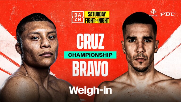 ISAAC CRUZ VS. NESTOR BRAVO WEIGH IN LIVESTREAM
