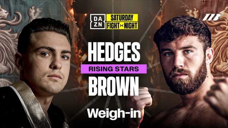 JOHN HEDGES VS. PAT BROWN WEIGH IN LIVESTREAM