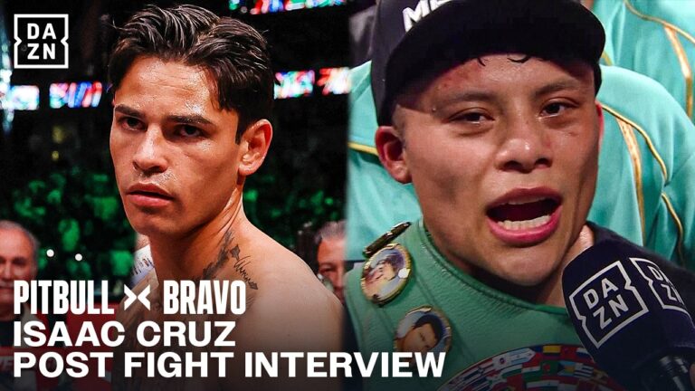 “IM HERE, COME ON RYAN!” Pitbull Cruz REACTS to knocking out Nestor Bravo and CALLS OUT Ryan Garcia