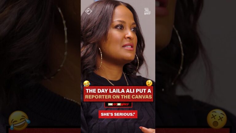 Y’all got any guesses who the boxing reporter Laila Ali knocked down was? 🤔🤣