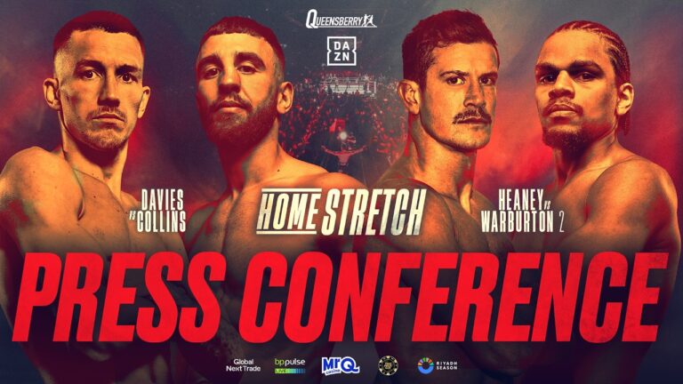 LIVE Press Conference | Liam Davies vs Nathaniel Collins | Home Stretch 💥