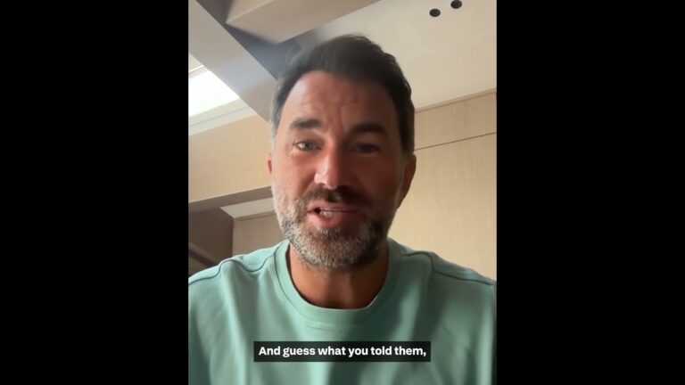 “The Landlord Will See You Dec 11!” – Eddie Hearn Talks Joshua Vs Fury