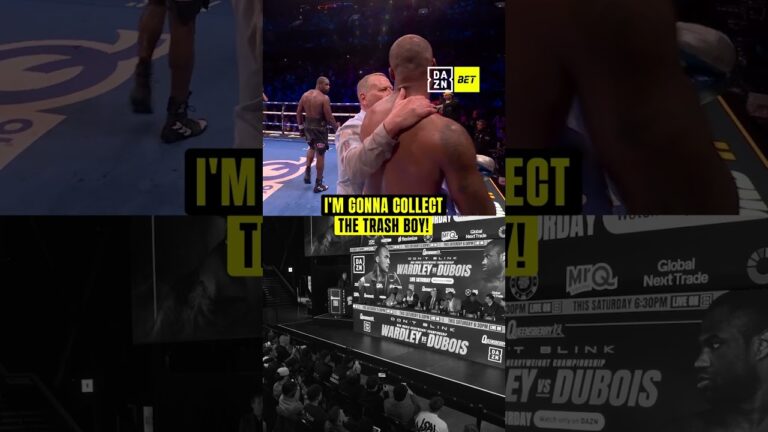 This was an iconic Daniel Dubois one-liner 🗑️😤