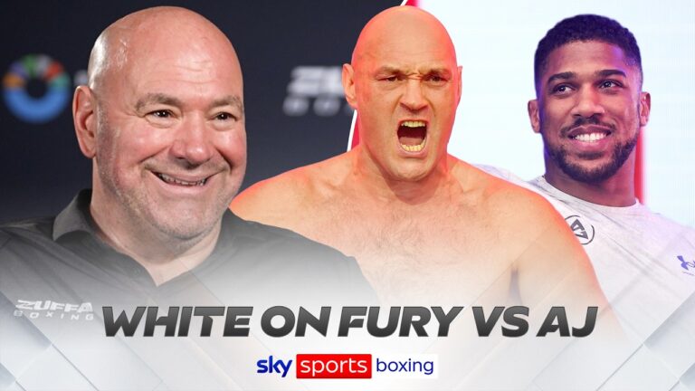Dana White on Tyson Fury vs Anthony Joshua Cardiff announcement, talks Conor Benn
