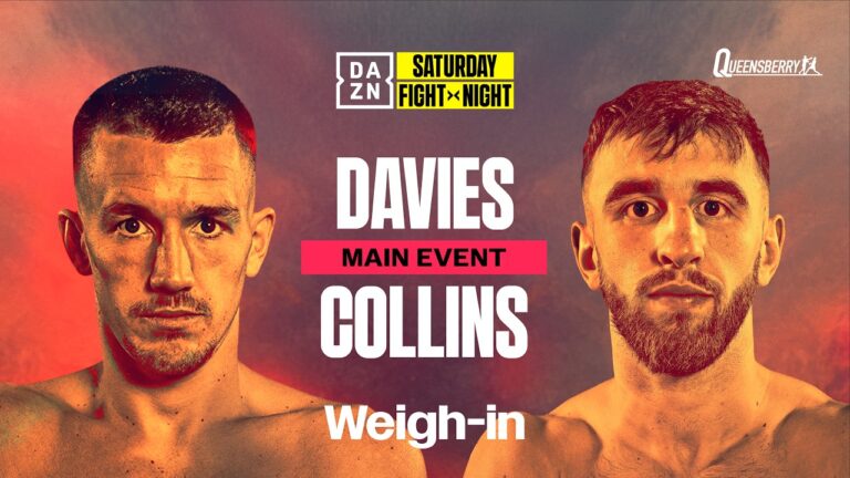 LIAM DAVIES VS. NATHANIEL COLLINS WEIGH IN LIVESTREAM